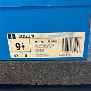 Adidas Gazelle Women's Shoes - Blue and White